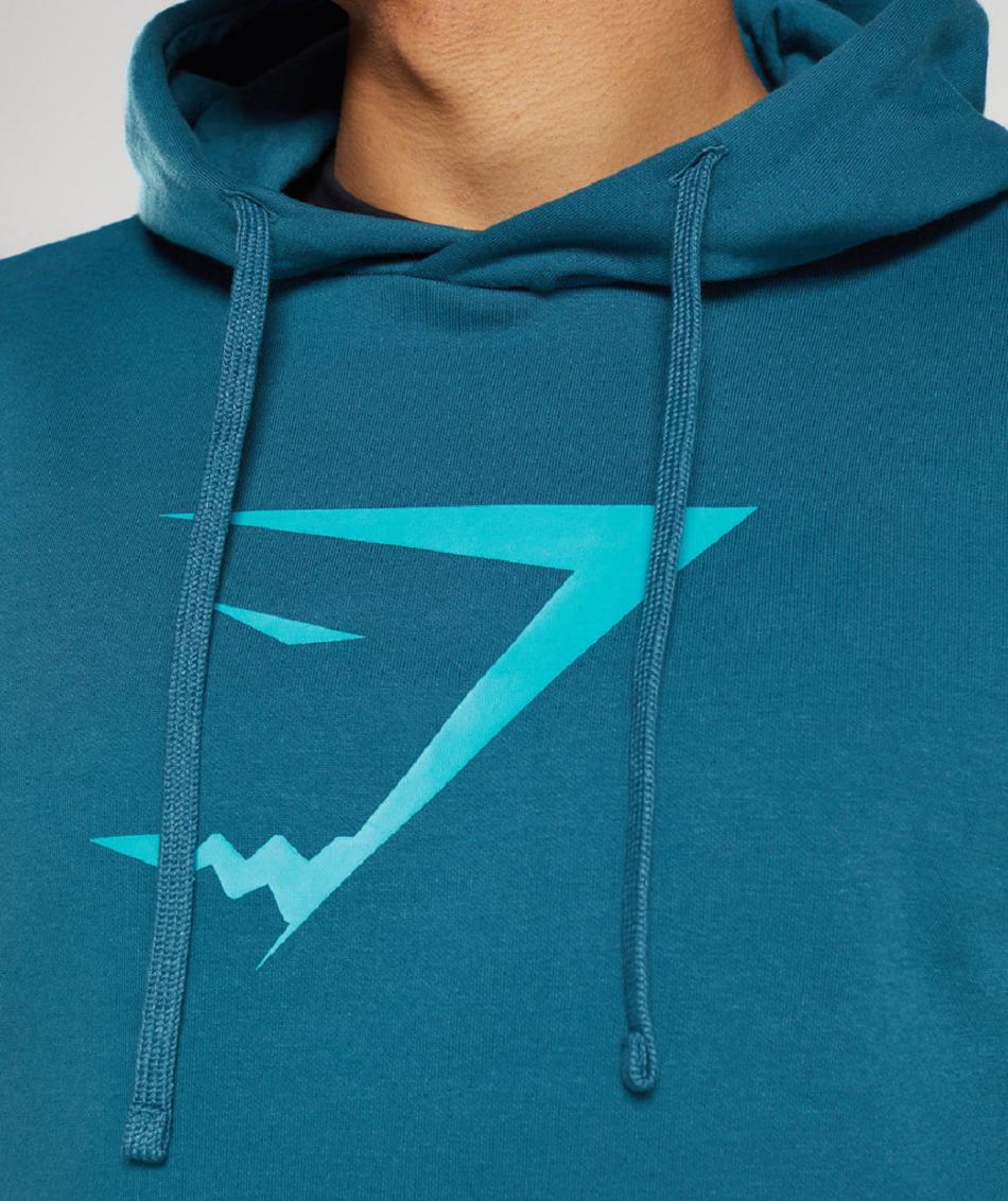 Gymshark Sharkhead Infill Muške Majica S Kapuljačom Plave | HR 2734UZG